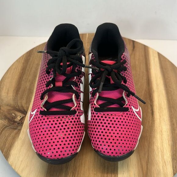 NIKE Hyperdiamond 4 Keystone GG Fierce Pink Softball Baseball Cleats Shoes 1Y 1 - Picture 3 of 10